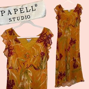 Vintage Y2K Slip Dress with Flutter Sleeves